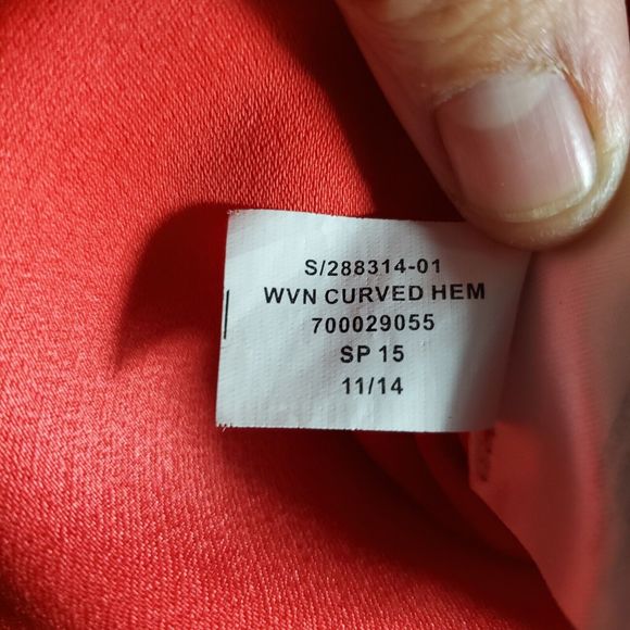 Banana  Republic woven curved hem shift dress orange size 4 - Picture 9 of 9